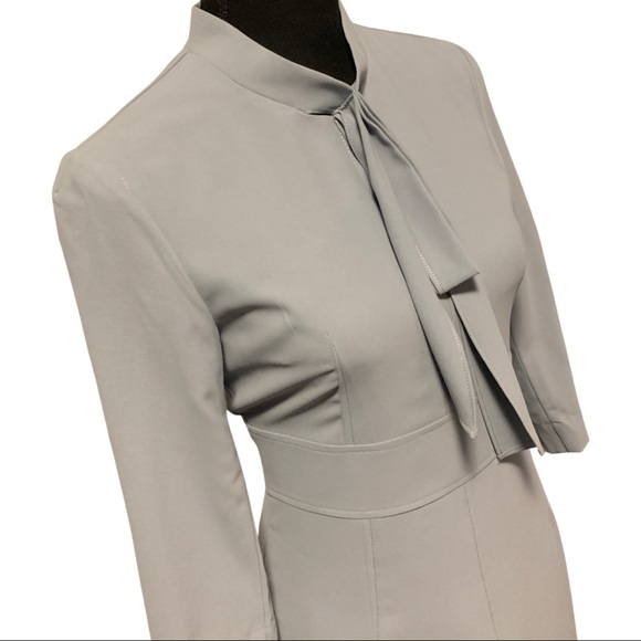 Stunning Business Midi Dress in Grey - Picture 5 of 7